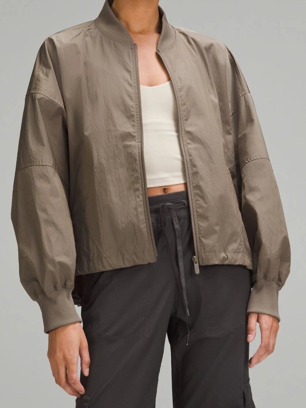 lululemon Lightweight Hem-Cinch Bomber Jacket – Nomad - Size M